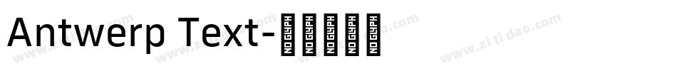 Antwerp Text字体转换